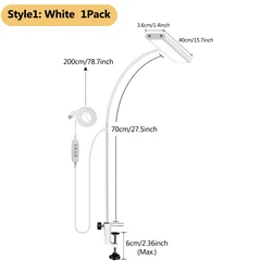 Enhanced Eye - Caring LED Desk Lamp with Stepless Dimming and Flexible Gooseneck (YDD - 001)