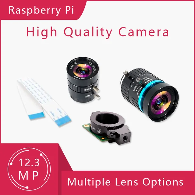 Raspberry Pi High Quality HQ Camera 12.3MP Sony IMX477 sensor support for C- and CS-mount lenses HQ Camera 1