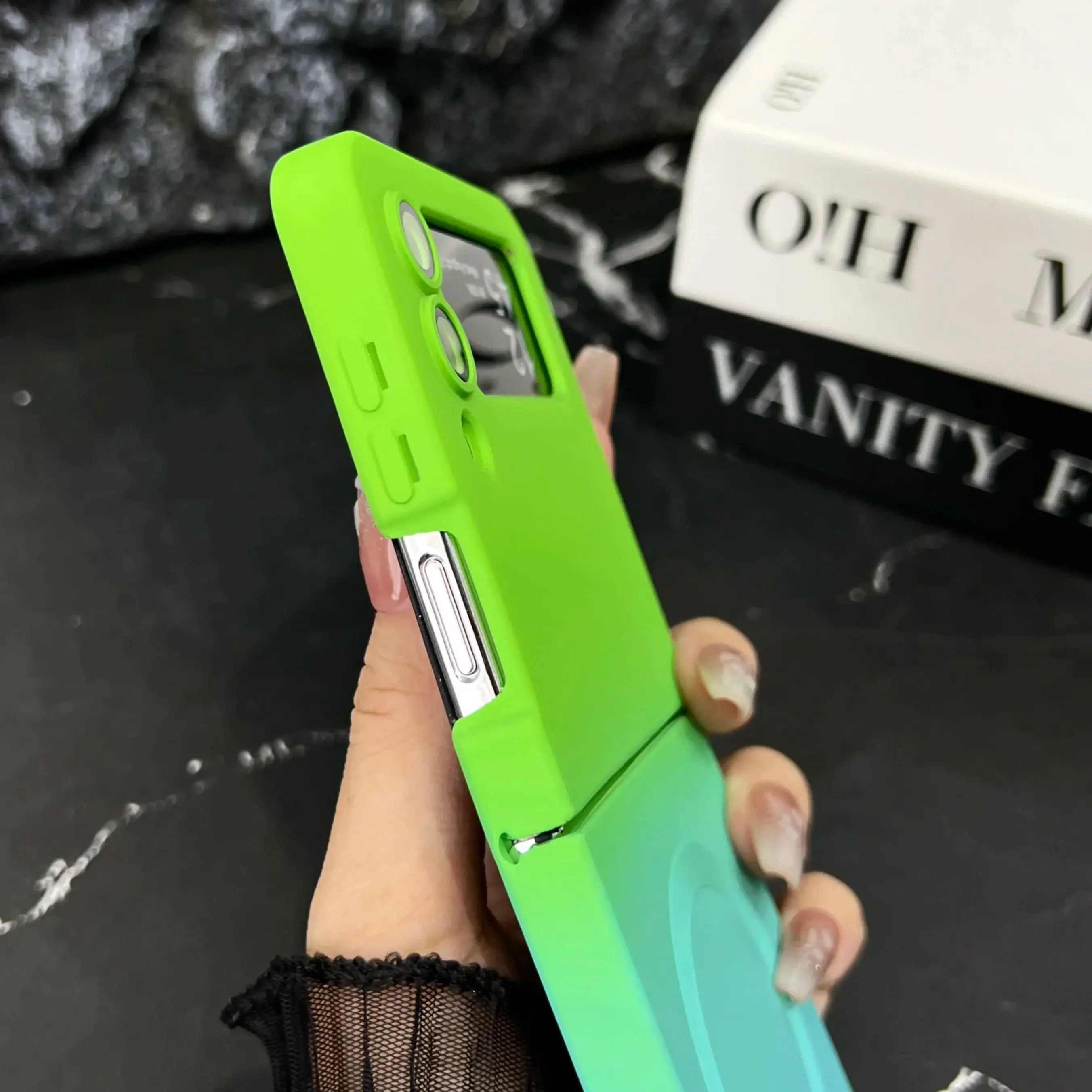 Gradient Silicone Soft Magnetic Phone Case - Protective Cover