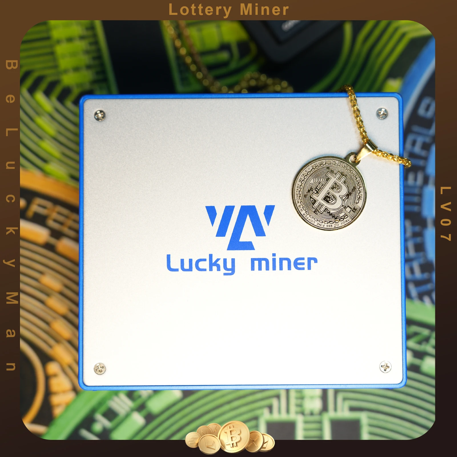 Bitcoin Miner Aazon.co: Lucky Iner LV08 4TH/S Bitcoin Iner Solo Iner  SHA-256 Crypto Miner