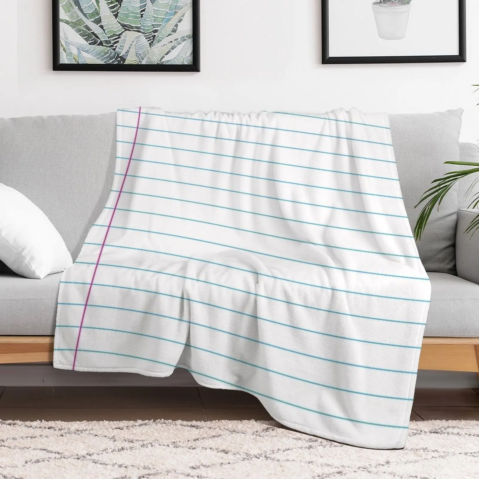 Lined paper Throw Blanket Comforter Warm Large Blankets 2