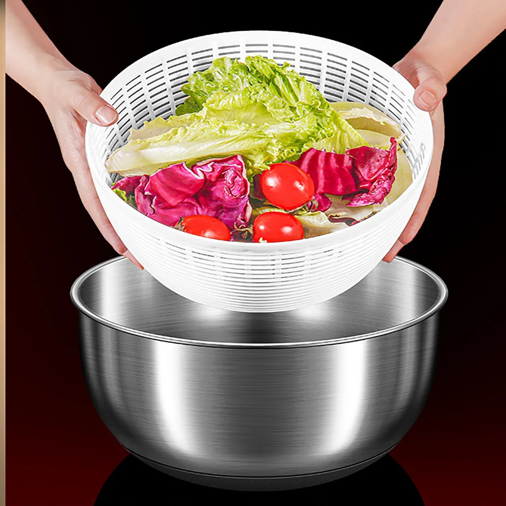 Electric Dried Machine Free Hand Washing Vegetables Stainless Steel Washing Dehydration Machine 6