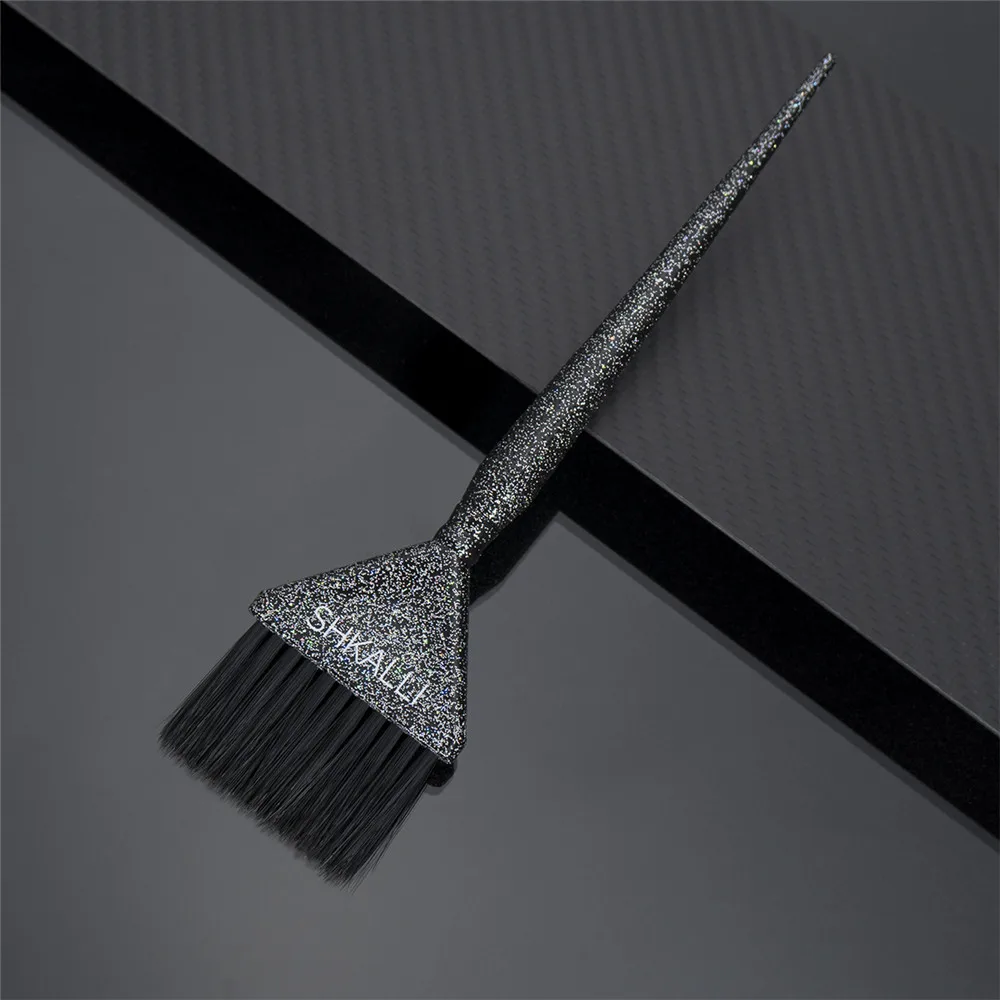 מברשת צביעה מפלסטיק לבן מברשת צביעת שיער עבור מעצב שיער הדגשת טיפוח שיער