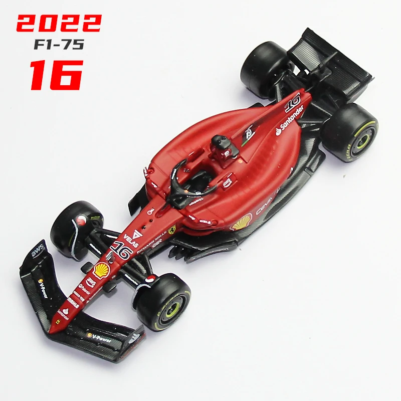Bburago Ferrari F175 1/10 ミニカー Bburago 1:43 2022 Ferrari F1-75 16# Charles Leclerc 55