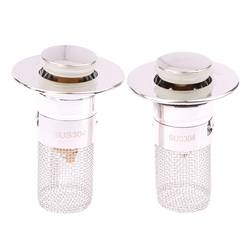 Bathroom Sink Plug Stopper Pop-Up Sink Drain Strainer Plug Universal Basin Core Drain Filter Shower Drain Filter Washbasin Leak Plug Washbasin Plug Sink Strainer Sink Filter For 8cm Depth