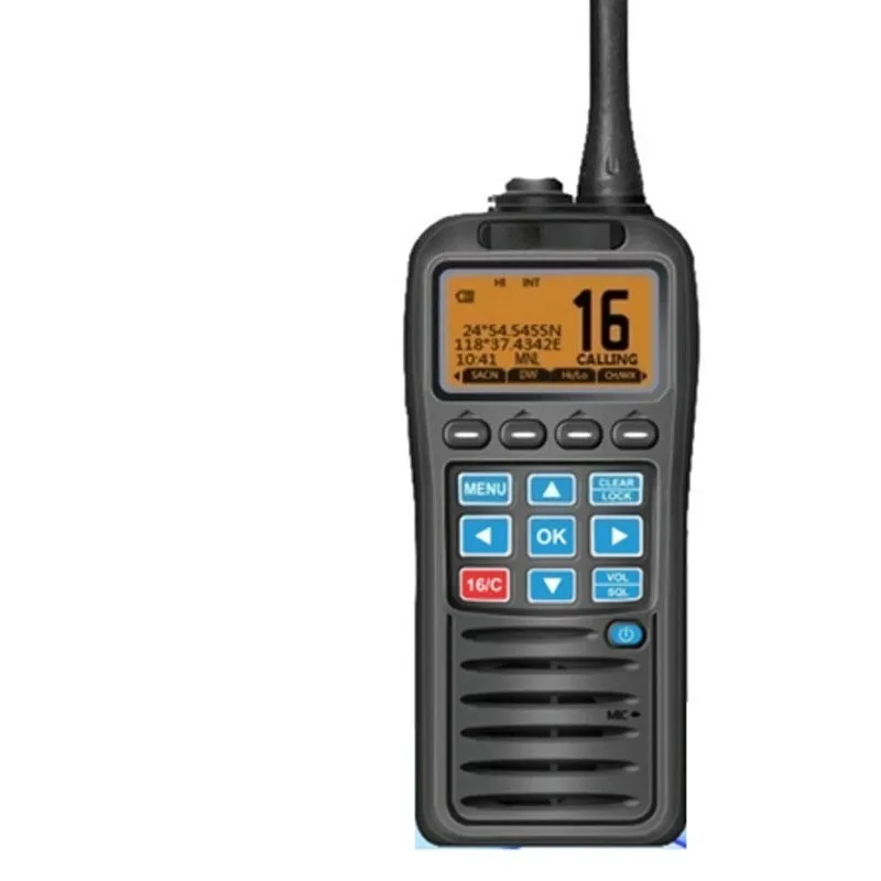 KV-38 휴대용 VHF/DSC 해상 무전기 (내장 GPS, DSC, MOB 기능 포함)