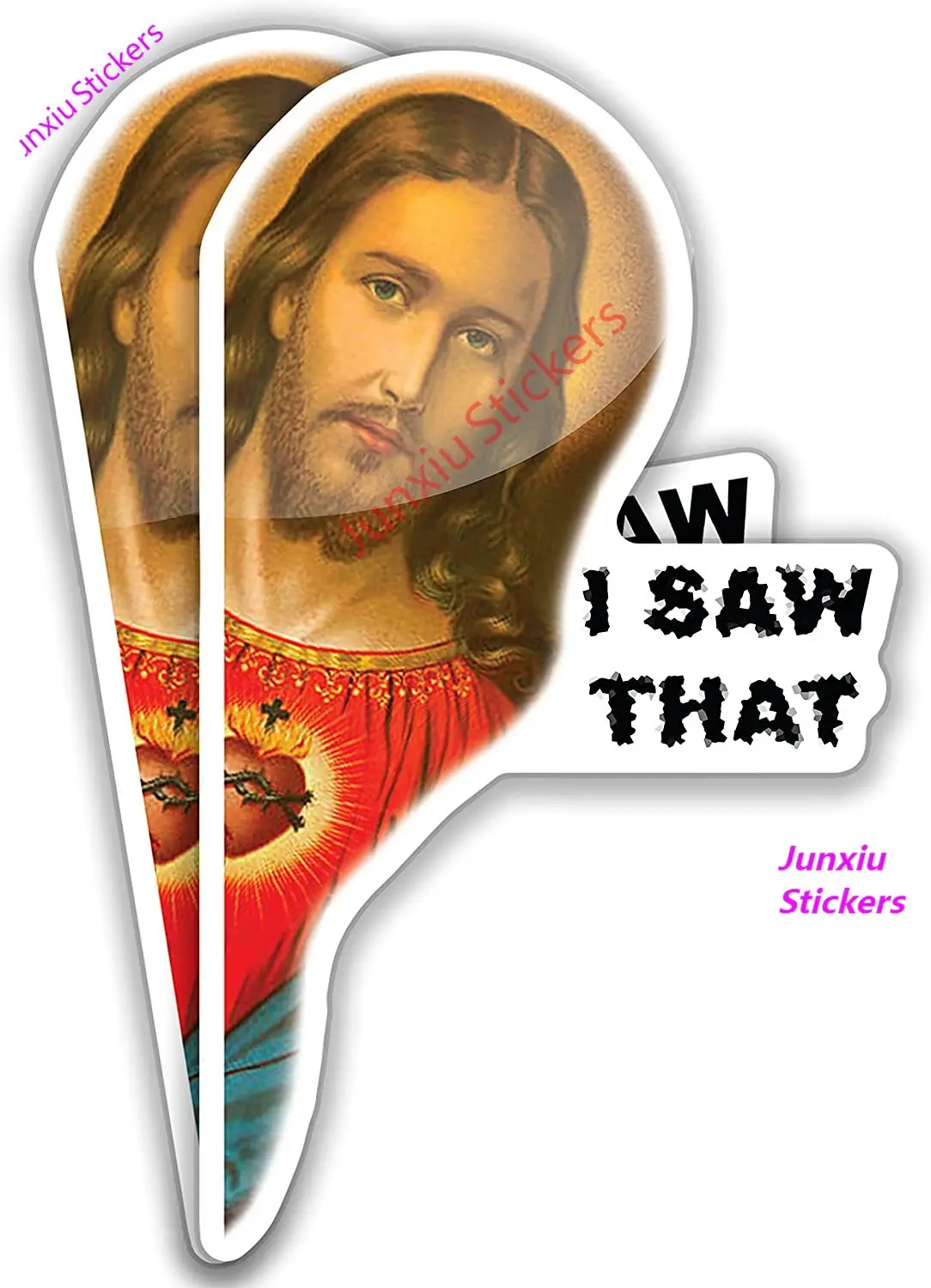 Jesus I Saw That Sticker or I Saw That Jesus Sticker Funny Car Decals