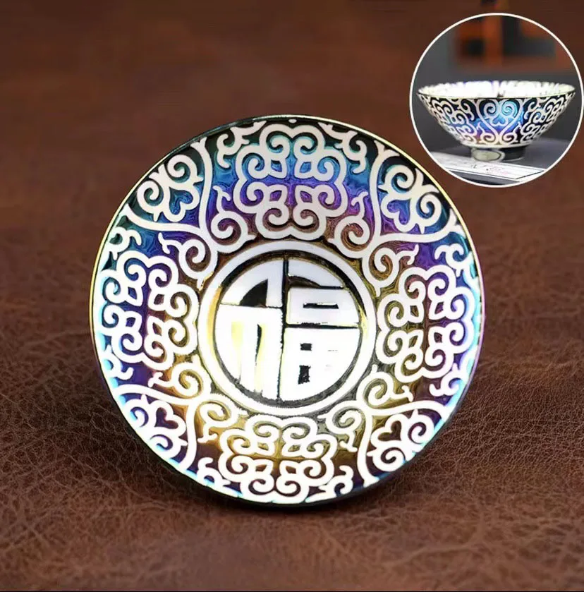 Multicolor Gilding Ceramic Teacup Chinese Style Retro Handmade Golden Vintage Set Home Bowl Master tea cup