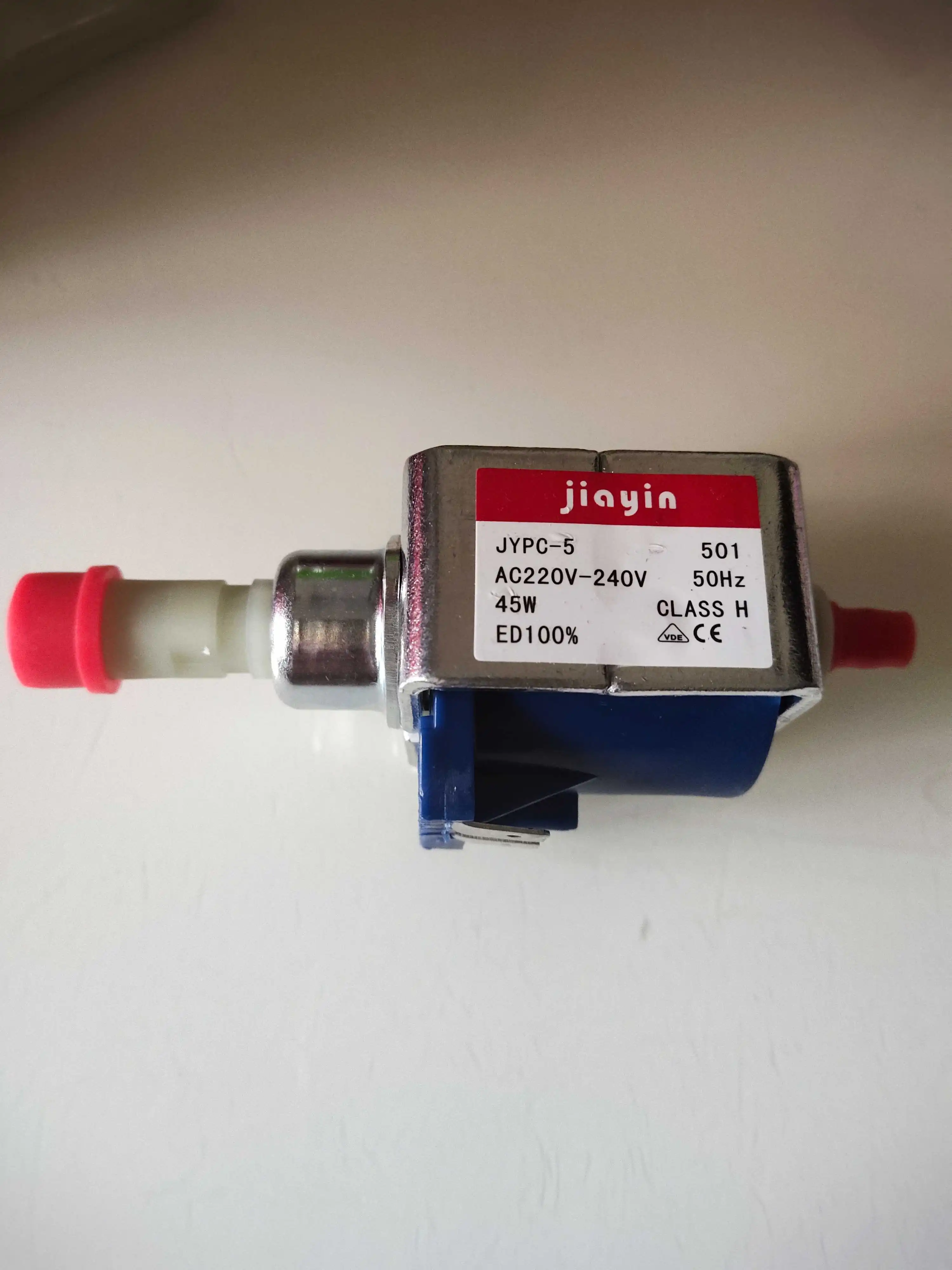 

Jiayin JYPC-5 AC 220V - 240V 9bar 45W Electromagnetic Water Peristaltic Pump High Pressure Coffee Machine Self-priming Pump