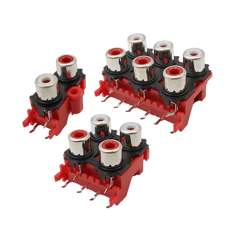 Sourcing Map 3.5 mm audio Jack connettore PCB presa femmina 6 pin pj-311d/pj-342b 10PCS