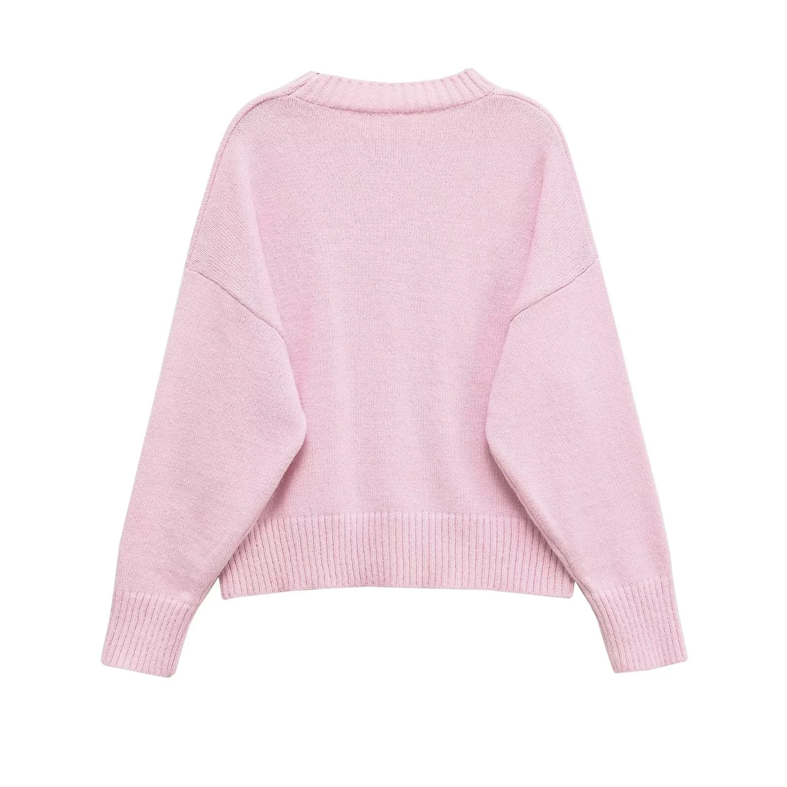 Women Soft Knitted Sweater Female O-Neck Long Sleeves Pullover Autumn Winter Women'S Simple Casual Knitwear Tops Streetwear