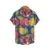 New Fashion Men's 3D Printed Shirt Summer Short Sleeve Single Row Button Loose Oversized Plant Pattern Trend 16
