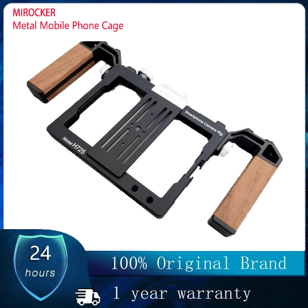 

Металлическая клетка для смартфона MIROCKER для iPhone 15 14 13 PRO MAX Huawei Xiaomi, рукоятка для смартфона, видеозапись