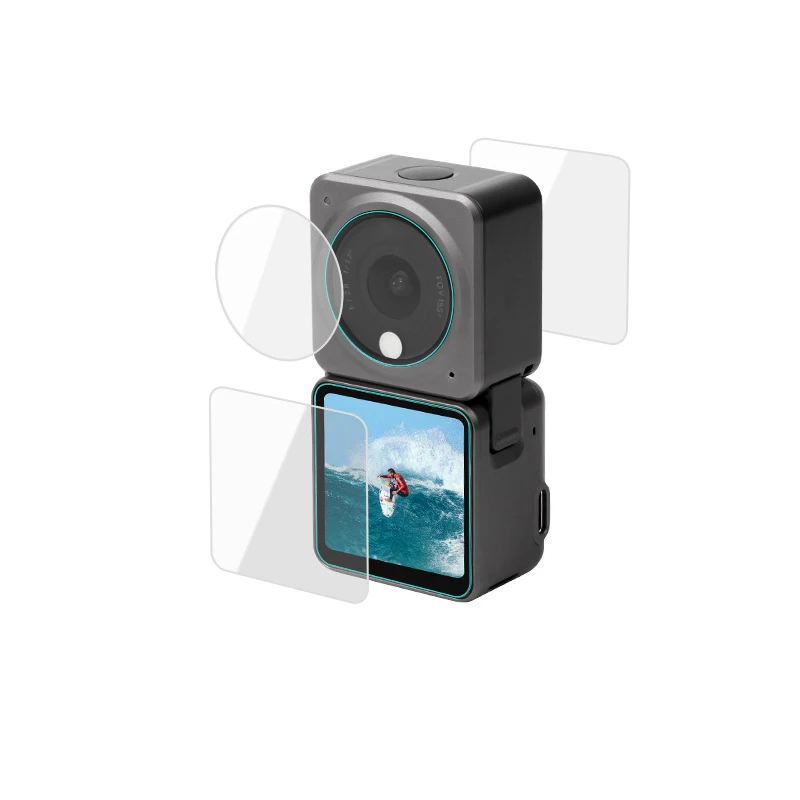 3pcs/set Tempered Glass Films Lens Screen Explosion-proof Protection Film for DJI OSMO Action 1 2 3 4 Sport Camera Accessories 4