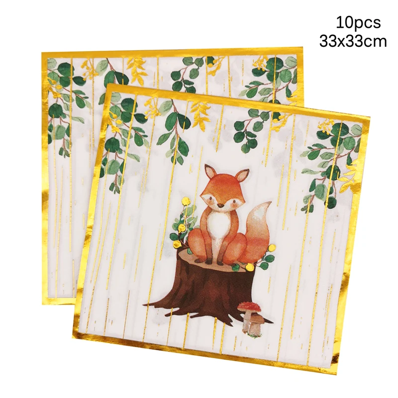 Borden - Jungle 23cm 8 stuks - De verkleedzolder, voor al uw