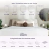 12 Inch Queen Size Mattress, Bamboo Charcoal Memory Foam Mattress, Bed in a Box,White 3