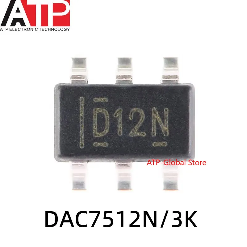 

5PCS DAC7512N/3K SOT-23-6 D12N DAC7512N Original inventory of integrated chip ICs