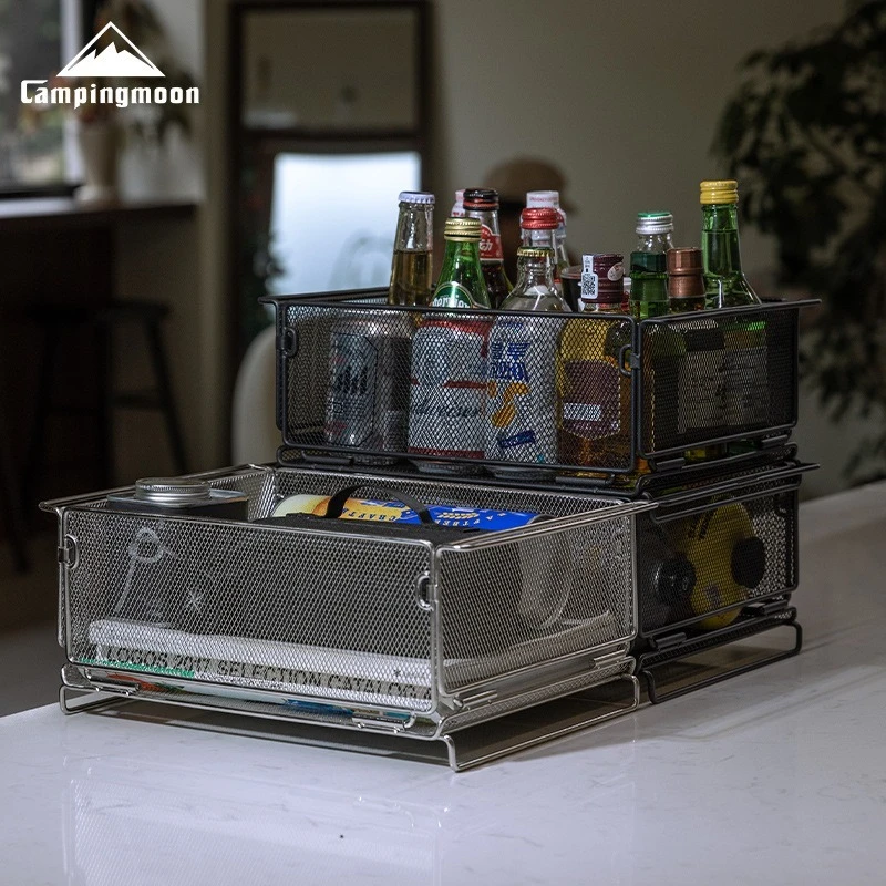 CK-24 Outdoor IGT Table Unit – Multifunctional Stainless Steel Storage & Water Filter Basket 2