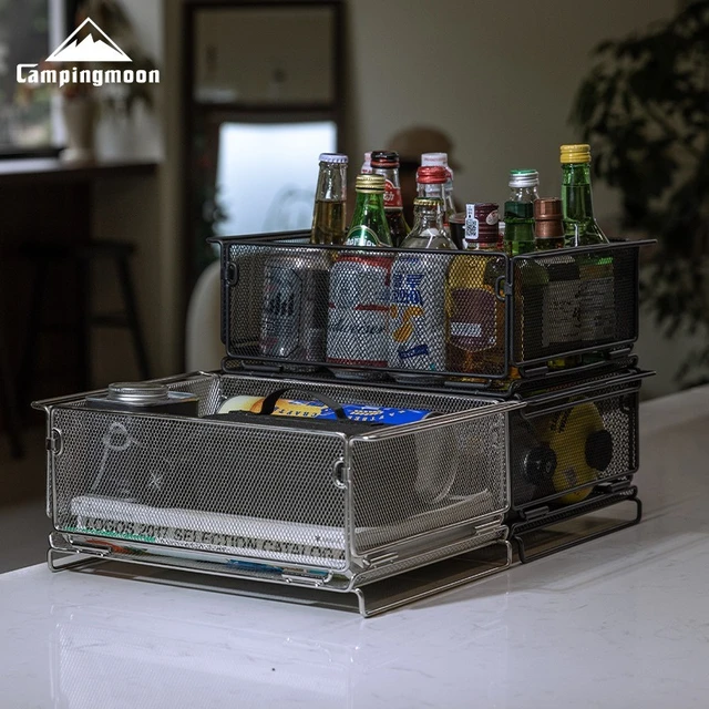 CK-24 Outdoor IGT Table Unit – Multifunctional Stainless Steel Storage & Water Filter Basket 2