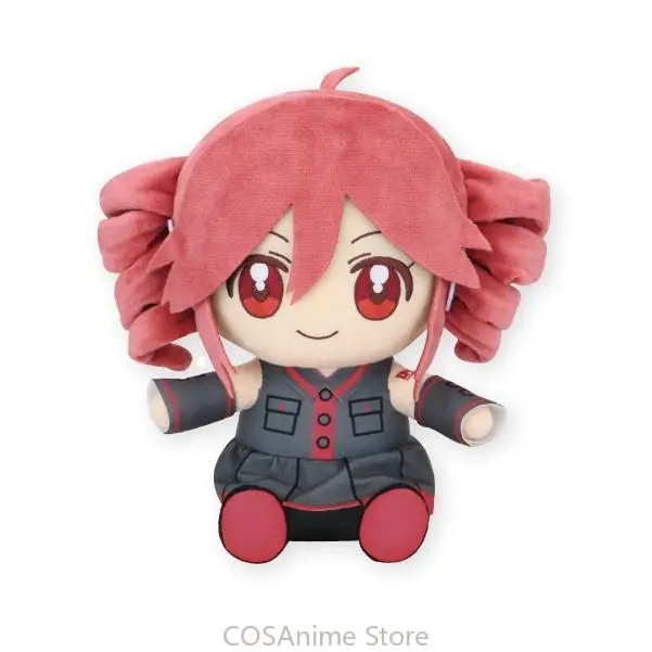 20CM Anime Kasane Teto Plush Doll Idol Figure Clothes Dress Up Doll Cute Soft Cotton Body Outfit Plushie Plait Birthday Gift