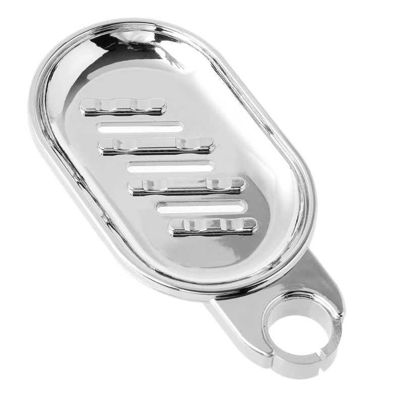 

22mm Plastic Shower Rail Soap Holder Soap Pallet Shower Rod Slide Bar ABS Chrome