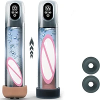 Elektrische LCD-Penispumpe, automatische männliche Masturbator-Vakuumpumpe mit 4 Trainingsdruck und 5 Saugmodi, Sexspielzeug für Erwachsene für Männer