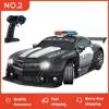 1: 12 Rc Police Cars With LED Light 2.4G Remote Control Car Models High Speed Radio Controled Machine Off-Road Drift vehicle Toy 6