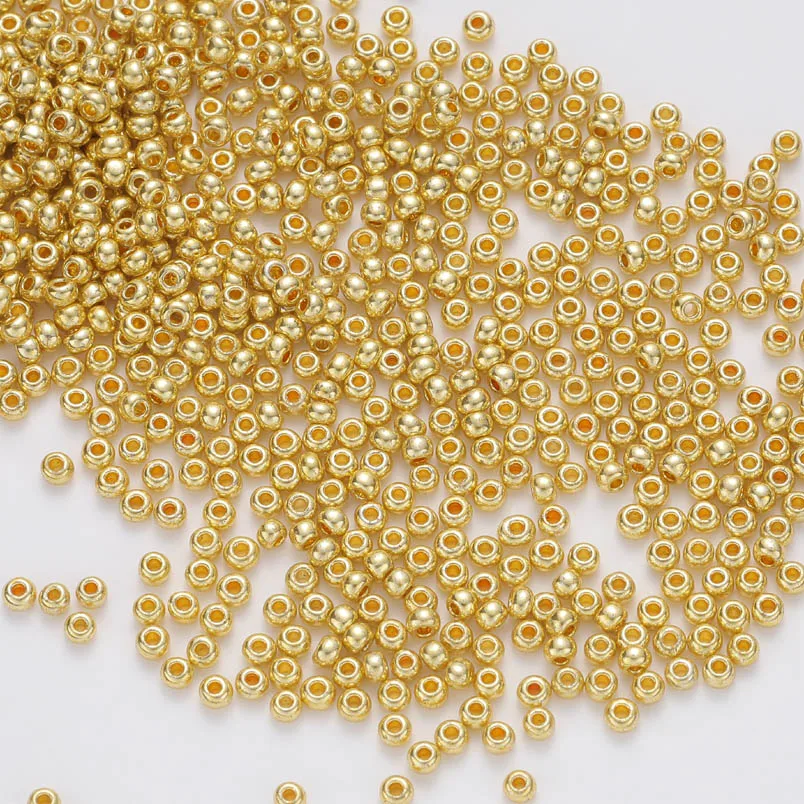 Glass Beads 900 Pieces 11/0 Waterproof Metallic Color 10Grams/Bag 2.0MM Japanese Glass Seed For BoHO Needle Work