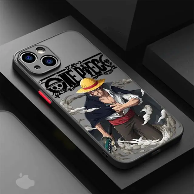 thumbnail image 1 of One Pieces Anime Phone Case for Apple iPhone 13 14 Plus 15 Pro Max 11 Pro 12 Mini XR 8 SE 7 6S XS MAX Matte Shockproof Cover, 1 of 5