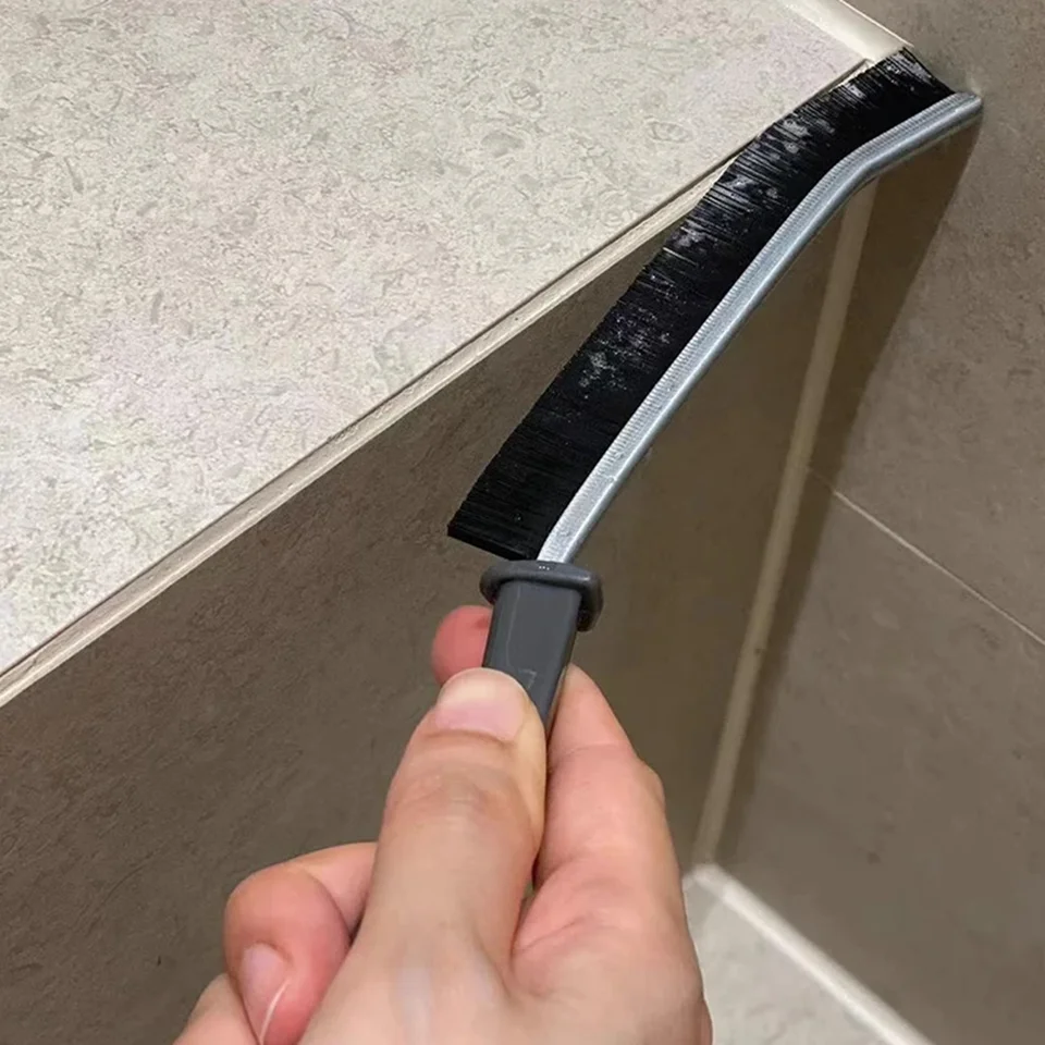 Spazzola Per Fughe Pavimento FOOGWEE Spazzola Per Pulire Doccia - Spazzola Pulizia Casa - - Spazzola Per Fessure Multifunzionale Per Casa, Bagno, Piastrelle (3, Nero Pulisci Fughe Piastrelle