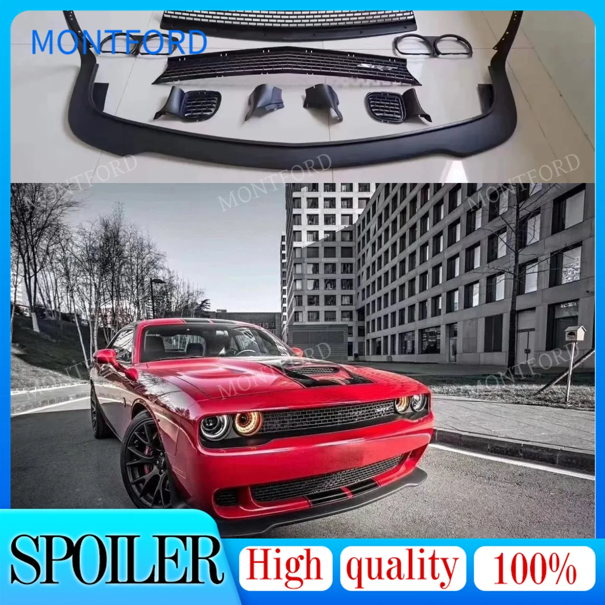 

Auto Parts Manufactory ABS Rear Tail Trunk Front bumper For Dodge Challenger SRT Hellcat 2015 2016 2017 2018 2019 2020 2021