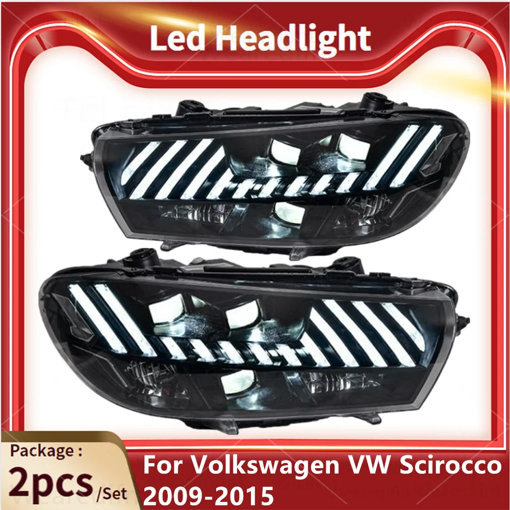 LED Lightbar Rückleuchten für VW Scirocco 3 (III) Bj. 08-14 Smoke mit dynamische