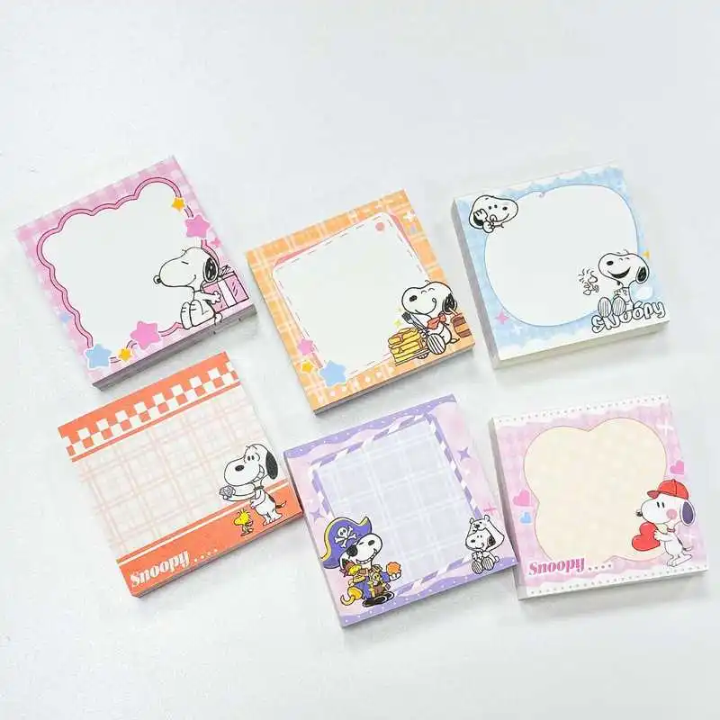 Cartoon Snoopy Sticky Notes 200 Sheets Thickened Easy Peel Self-Adhesive Memo Pad Notepad For School Office Student Supplies - 5