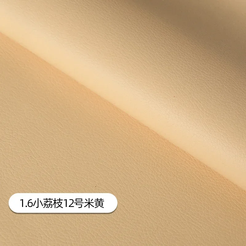 Luxurious Litchi Pattern Leather Fabric – Premium Upholstery Material for Car Interiors, Bags, Chairs, and DIY Projects – Waterproof and Durable, Sold Per Meter