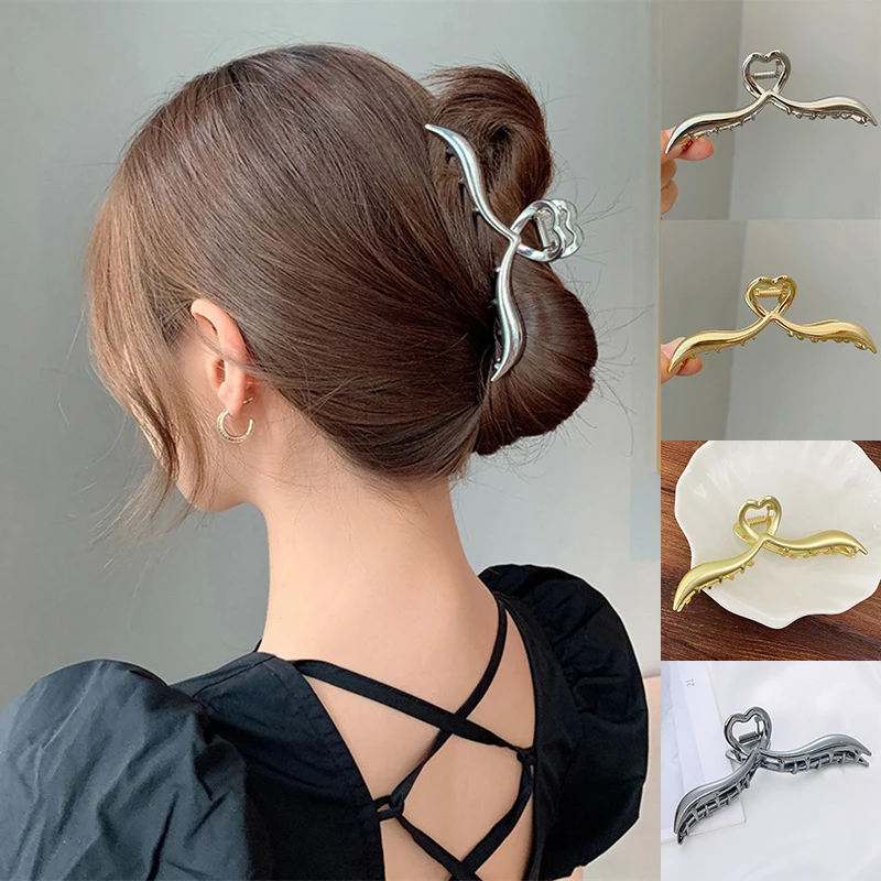 

1pc Girls Metal Large Beard Hair Claws Ponytail Clips Fashion Washing Face Barrettes Women Hair Accessories Bathing Hairgrip