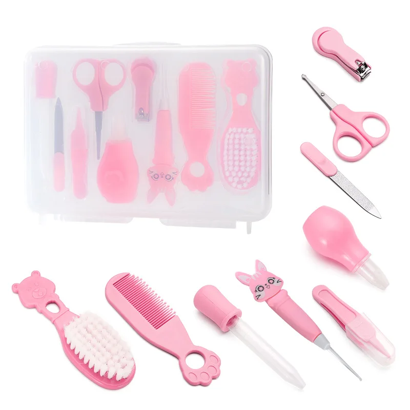 Newborn Care Gift Set Baby Comb Set Nasal Aspirator Nail Clippers Medication Feeding Sets Kids Wash Care Sets Baby Care Tools