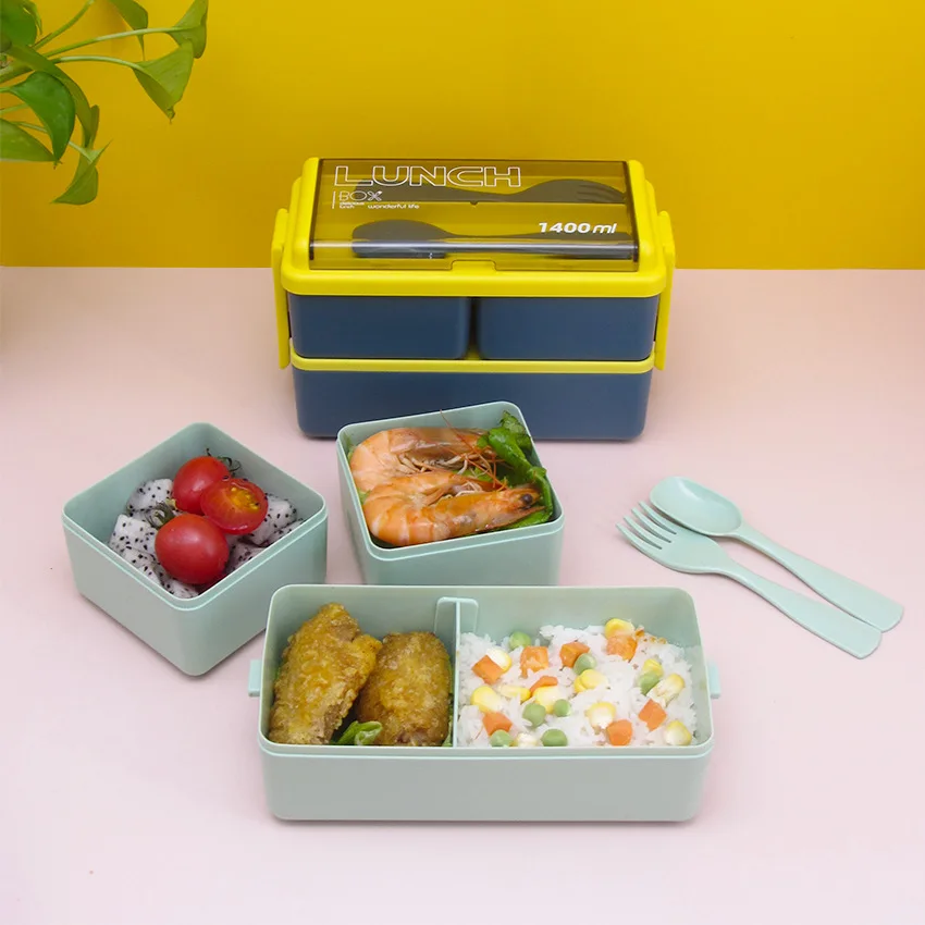 Lunch Box for Adults 1000/1300 ML 4 /6 Grids, Food Box for Kids School,  Microwave Safe Use Portable Children Bento Accessories - AliExpress