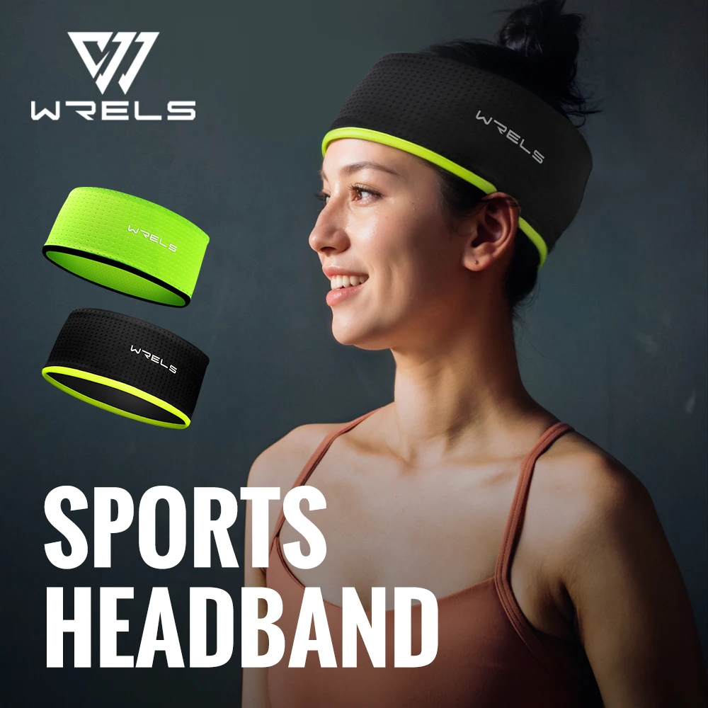 WRELS 스웨트 밴드 헤드밴드 스포츠 수분 흡수 운동 헤드밴드 달리기 사이클링을 위한 수분 흡수 운동 헤드밴드