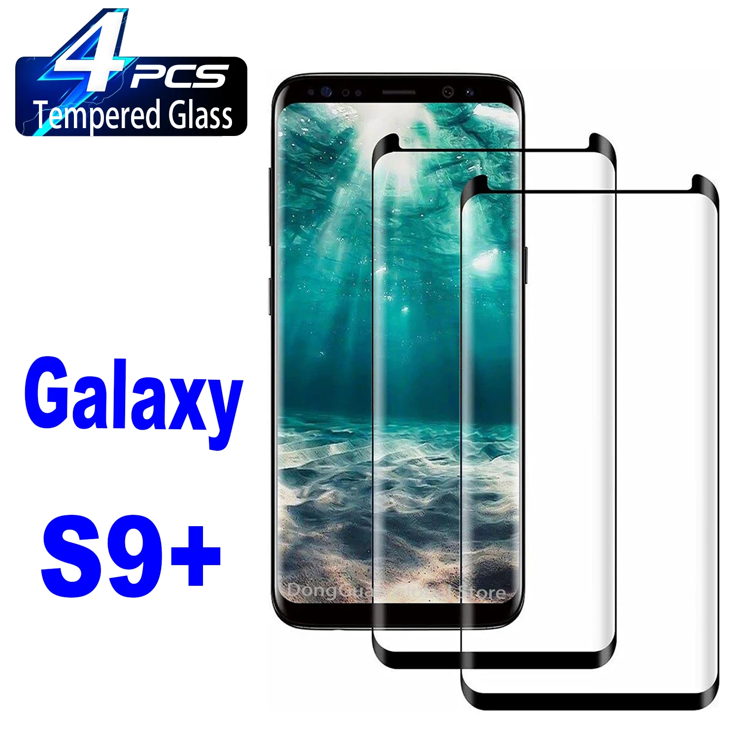 

1/4 шт. 3D закаленное стекло для Samsung Galaxy S9 + S9 Plus Защитное стекло для экрана