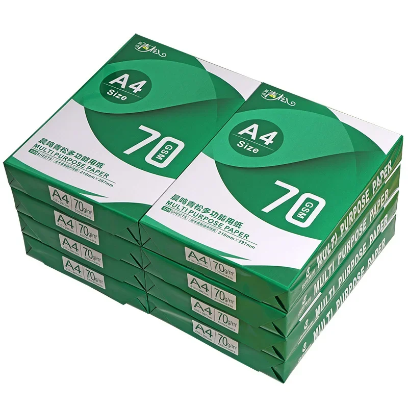 A4 copy paper 70 grams A4 paper printing white paper 70 g single pack 500 sheets 8 packs of office paper one box