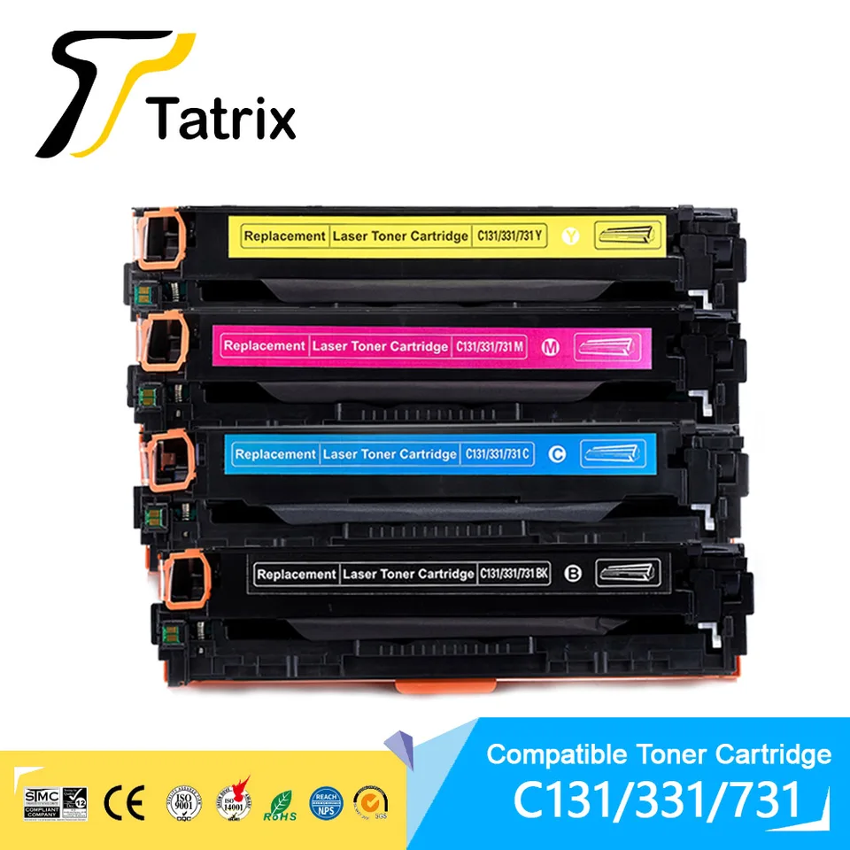 4 Colors For Canon C131/331/731 BK/C/M/Y Compatible Toner