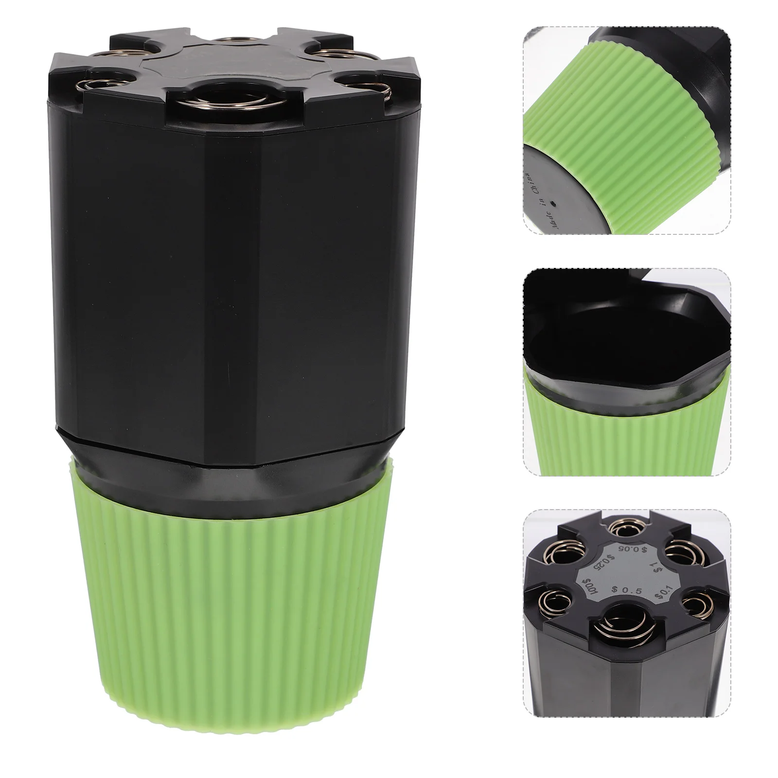 

Car Coin Holder Car Coin Dispenser Portable Coil Bottle Coins Container Car Coin Organizer