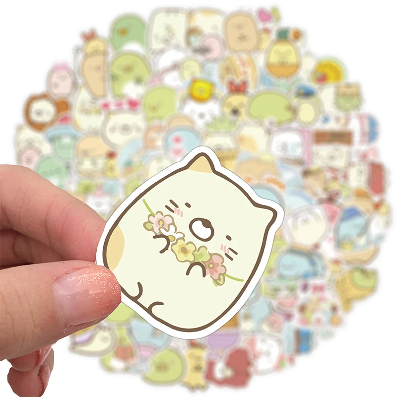 50 Pcs Kawaii Style Cute Pink Pixel Cartoon Stickers DIY Bike Travel Luggage Laptop Graffiti Waterproof Sticker Kid Toy Decal |