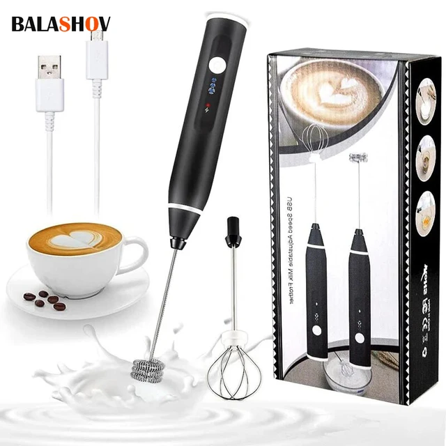 Handheld Electric Milk Frother Wireless Foam Maker Coffee Drink Mixer  Blender Portable Mini Egg Beater Kitchen Whisk Tools - AliExpress