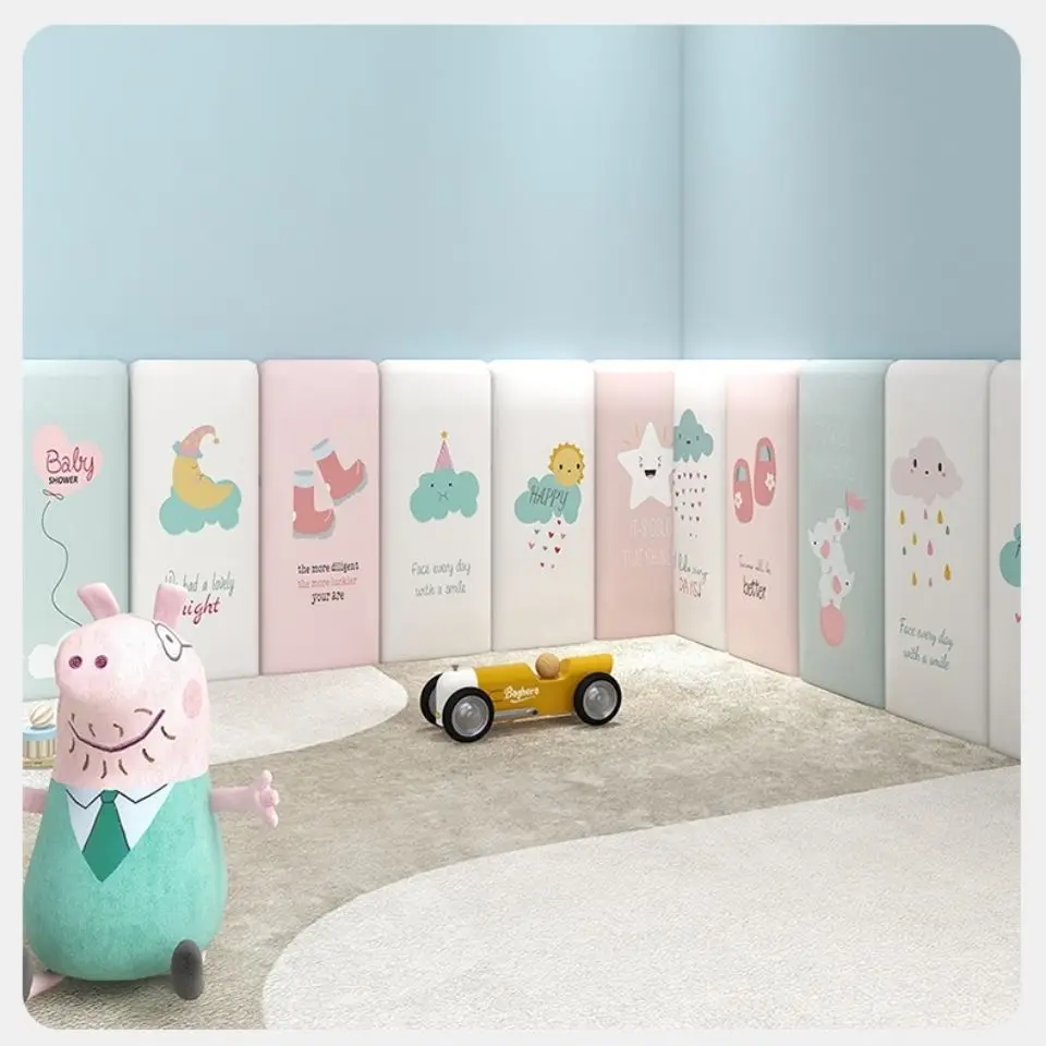 Bed headboard sticker childrens bed headboard Bed Headboard Cartoon Adhesiva Head Board Kids Bedroom decals Cabecero Cama 90 135 150 160cm Bed Head Tete De Lit Wall Stickers