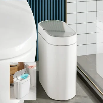 7L Smart Induction Trash Can Automatic Intelligent Sensor Dustbin Electric Touch Trash Bin for Kitchen Bathroom Bedroom Trash 1