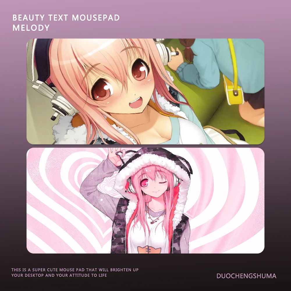 Большой игровой коврик для мыши Super Sonico, игровой коврик для мыши с клавиатурой, игровой коврик для мыши на столе