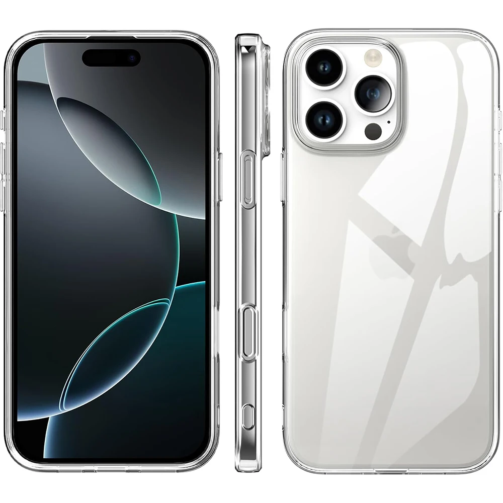 Premium Ultra-Thin Shockproof Silicone Soft Case – Transparent Back Cover