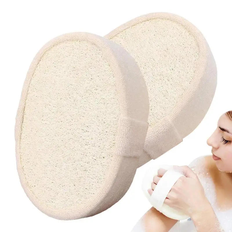 

Natural Loofah Body Scrubber Bath Exfoliating Sponge Soft Pad Scrub Sponge Scrubber Mitt Shower Spa Skin Clean Bath Body Care