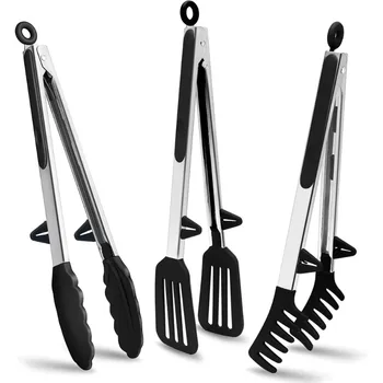 Silicone Kitchen Food Tongs 1